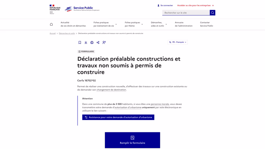 Comment déposer sa déclaration préalable de travaux ?